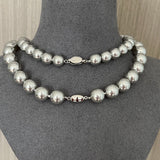 Grey Pearl Ingot Clasp Necklace - floysun