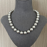Grey Pearl Ingot Clasp Necklace - floysun