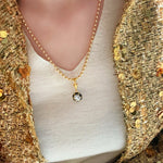 Gun - black Round CZ Pendant Necklace - floysun