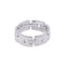 Half Pavé Tank Link Statement Ring - floysun
