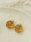 Hand - Carved Glass Flower Drop Earrings - floysun