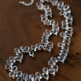 Hand-Knotted Teardrop Glass Bead Choker Necklace - floysun