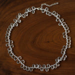 Hand-Knotted Teardrop Glass Bead Choker Necklace - floysun