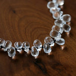 Hand-Knotted Teardrop Glass Bead Choker Necklace - floysun