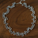 Hand-Knotted Teardrop Glass Bead Choker Necklace - floysun