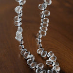 Hand-Knotted Teardrop Glass Bead Choker Necklace - floysun