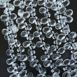 Hand-Knotted Teardrop Glass Bead Choker Necklace - floysun
