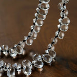 Hand-Knotted Teardrop Glass Bead Choker Necklace - floysun