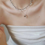 Hand-Knotted Teardrop Glass Bead Choker Necklace - floysun