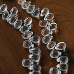 Hand-Knotted Teardrop Glass Bead Choker Necklace - floysun