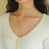 Handcrafted Chain Pearl Necklace Type H