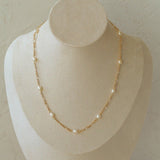 Handcrafted Chain Pearl Necklace Type H