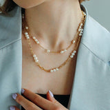 Handcrafted Chain Pearl Necklace Type I