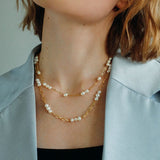 Handcrafted Chain Pearl Necklace Type I