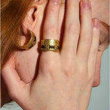 Handcrafted Color - Thread Open C - Ring - floysun