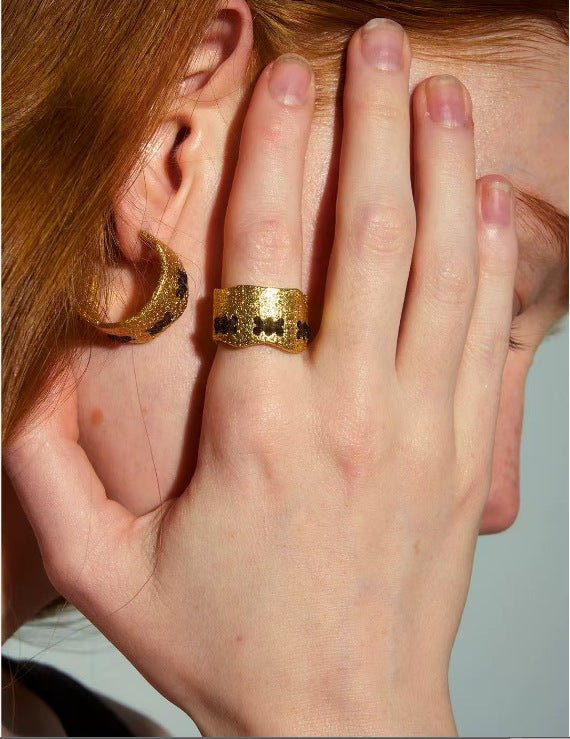 Handcrafted Color - Thread Open C - Ring - floysun