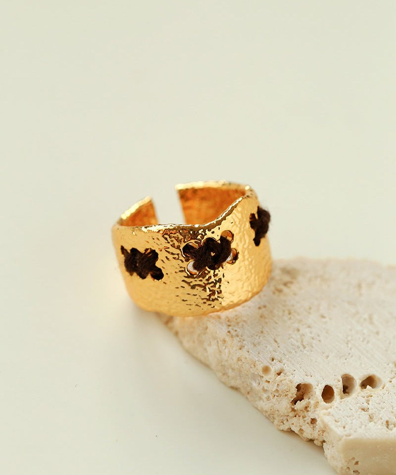 Handcrafted Color - Thread Open C - Ring - floysun