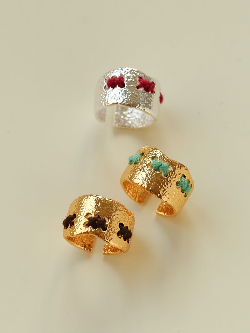 Handcrafted Color - Thread Open C - Ring - floysun