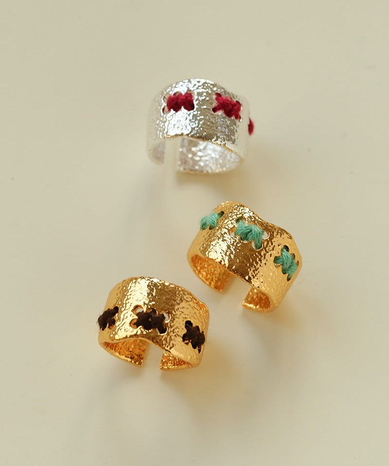 Handcrafted Color - Thread Open C - Ring - floysun