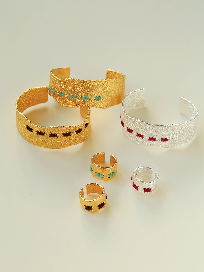 Handcrafted Color - Thread Open C - Ring - floysun