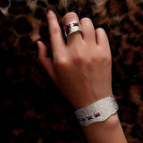 Handcrafted Color - Thread Open C - Ring - floysun