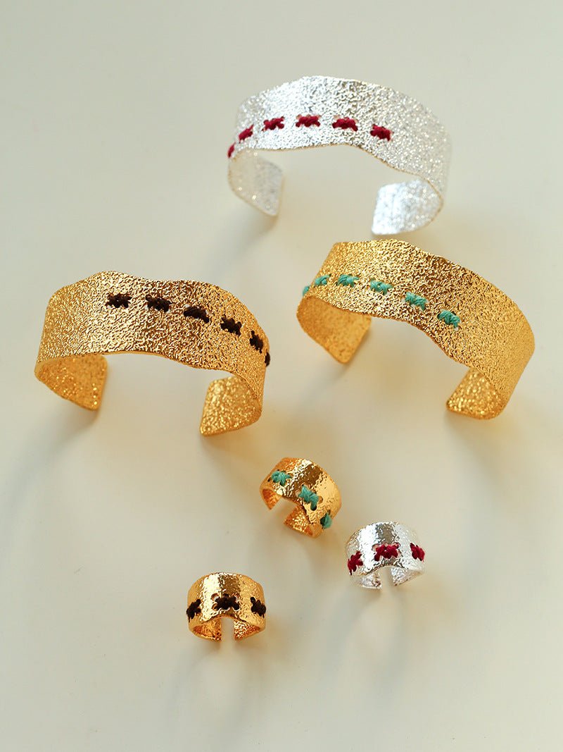 Handcrafted Color - Thread Open C - Ring - floysun