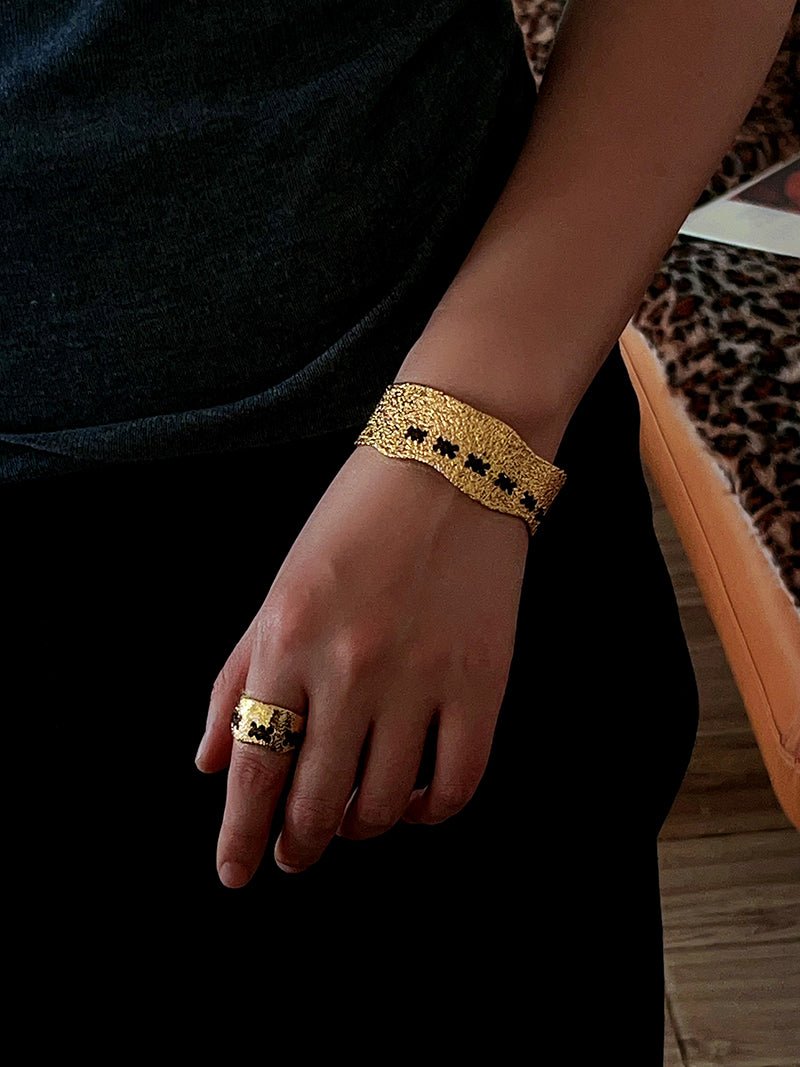 Handcrafted Color - Thread Open C - Ring - floysun