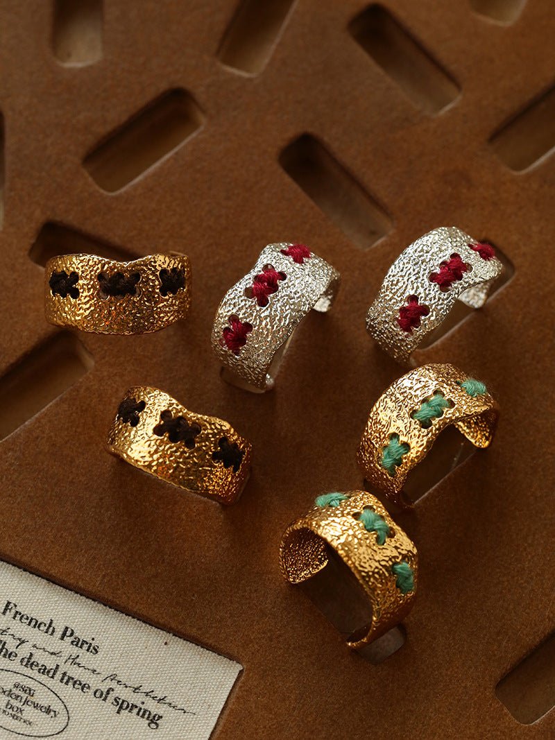 Handcrafted Color - Thread Open C - Ring - floysun