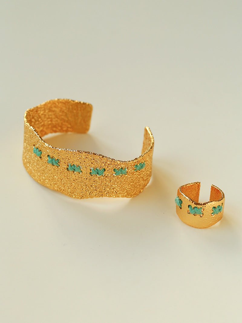 Handcrafted Color - Thread Open C - Ring - floysun