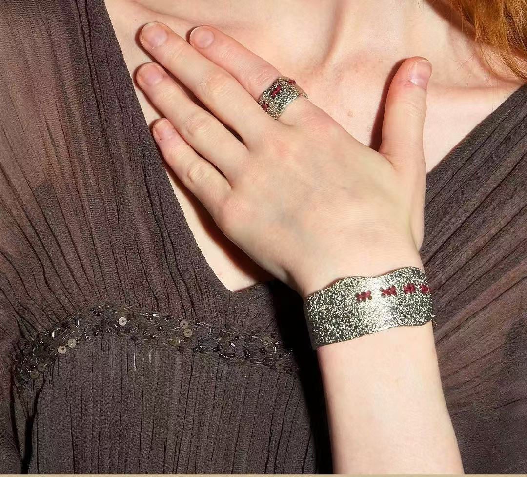 Handcrafted Color - Thread Open C - Ring - floysun