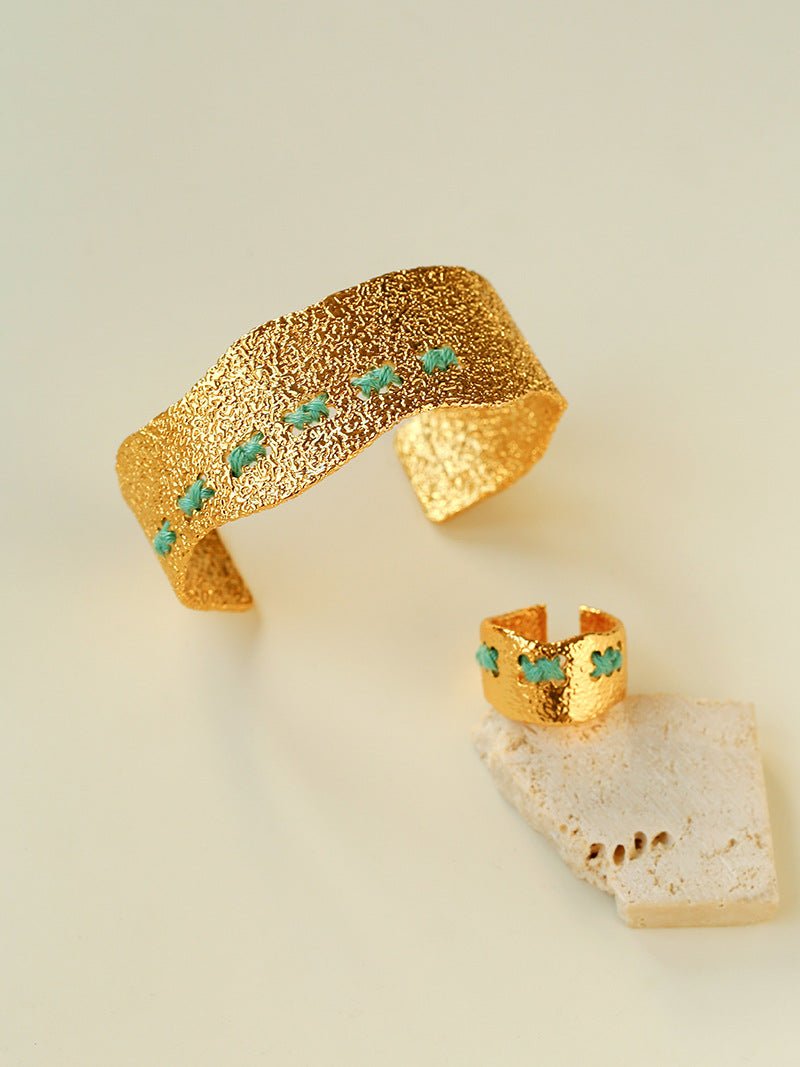 Handcrafted Color - Thread Open C - Ring - floysun