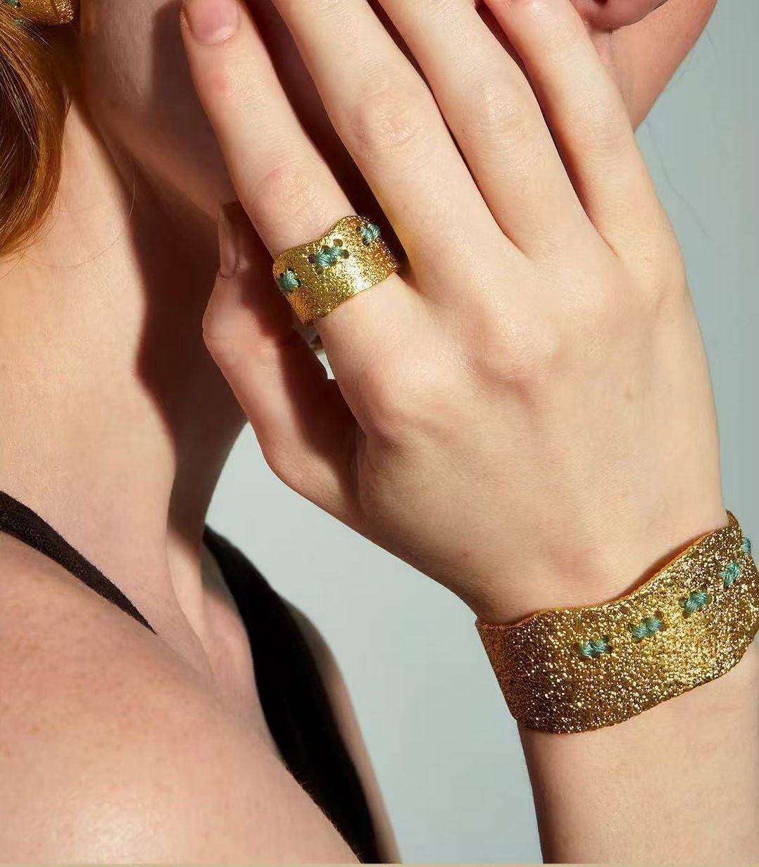 Handcrafted Color - Thread Open C - Ring - floysun