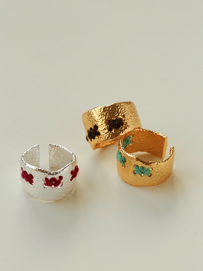 Handcrafted Color - Thread Open C - Ring - floysun