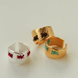 Handcrafted Color - Thread Open C - Ring - floysun