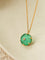 Handcrafted Glass Flower Pendant Necklace - 18K Gold Plated Vintage Floral Choker - floysun