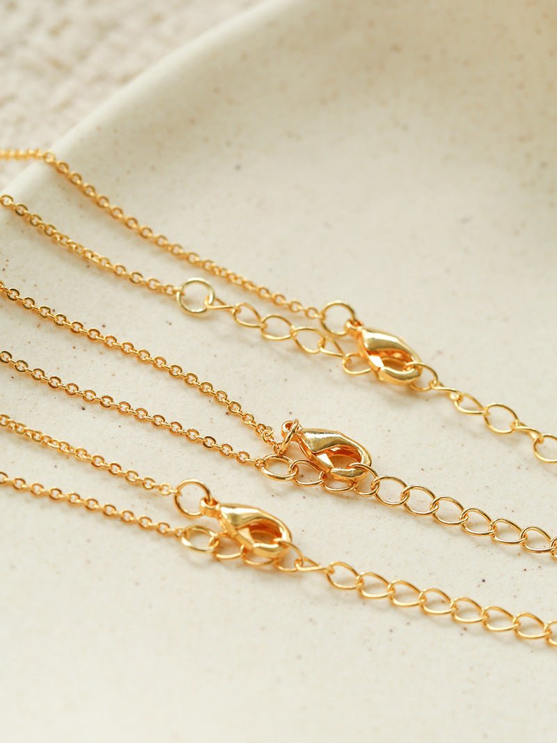 Handcrafted Glass Flower Pendant Necklace - 18K Gold Plated Vintage Floral Choker - floysun