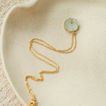 Handcrafted Glass Flower Pendant Necklace - 18K Gold Plated Vintage Floral Choker - floysun