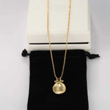 Handcrafted Hammered Round Medallion Necklace - Minimalist 925 Sterling Silver Coin Pendant - floysun