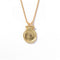 Handcrafted Hammered Round Medallion Necklace - Minimalist 925 Sterling Silver Coin Pendant - floysun
