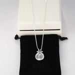 Handcrafted Hammered Round Medallion Necklace - Minimalist 925 Sterling Silver Coin Pendant - floysun