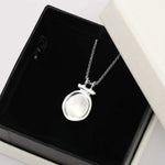 Handcrafted Hammered Round Medallion Necklace - Minimalist 925 Sterling Silver Coin Pendant - floysun