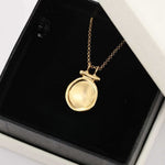 Handcrafted Hammered Round Medallion Necklace - Minimalist 925 Sterling Silver Coin Pendant - floysun