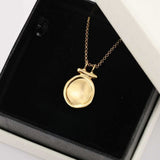 Handcrafted Hammered Round Medallion Necklace - Minimalist 925 Sterling Silver Coin Pendant - floysun