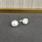 Handcrafted Irregular Brushed “Little Silver Bean” Earrings - floysun