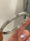 Handcrafted Starburst Brushed Bangle - Vintage 18K Gold Plated S925 Silver Bracelet - floysun