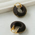 Handcrafted Twisted Leather Hoop Earrings - floysun