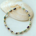 Handmade Ceramic Conch Freshwater Pearl Necklace - floysun