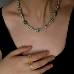 Handmade Ceramic Conch Freshwater Pearl Necklace - floysun