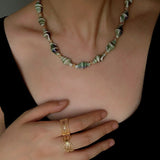Handmade Ceramic Conch Freshwater Pearl Necklace - floysun