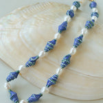 Handmade Ceramic Conch Freshwater Pearl Necklace - floysun